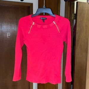 INC Red knit sweater